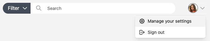 Manage your settings